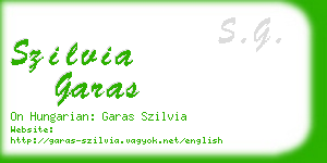 szilvia garas business card